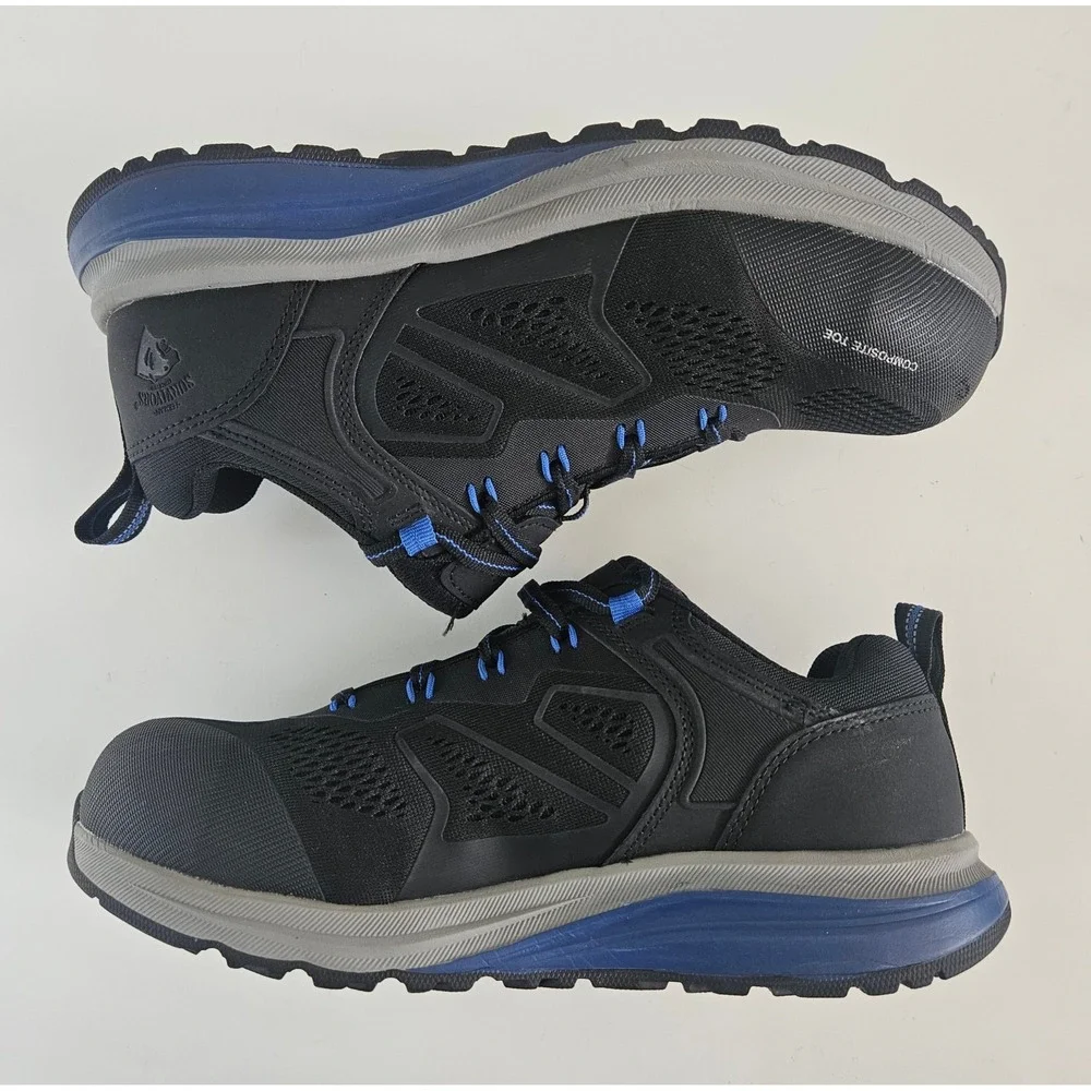 Herman Survivors Cassle Work Shoes Men's 8.5 Black Composite Toe Slip Resistant